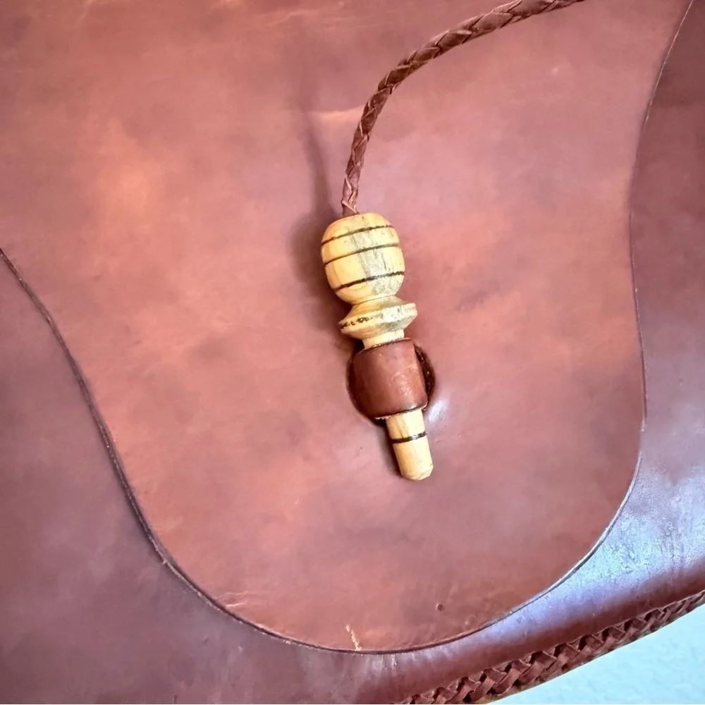 Leather satchel bag - Picture 5 of 10